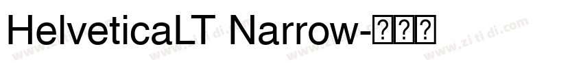 HelveticaLT Narrow字体转换